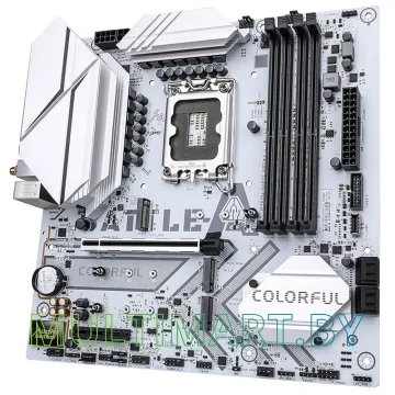 Материнская плата Colorful BATTLE-AX B760M-WHITE WIFI V20 картинка 3